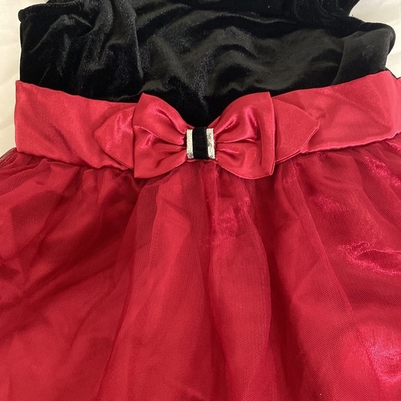 Girl Dress Black/Burgundy - Picture 10 of 12